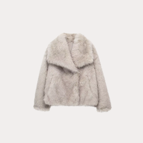 Maison Bonnetterie™ | Veste en fourrure rose