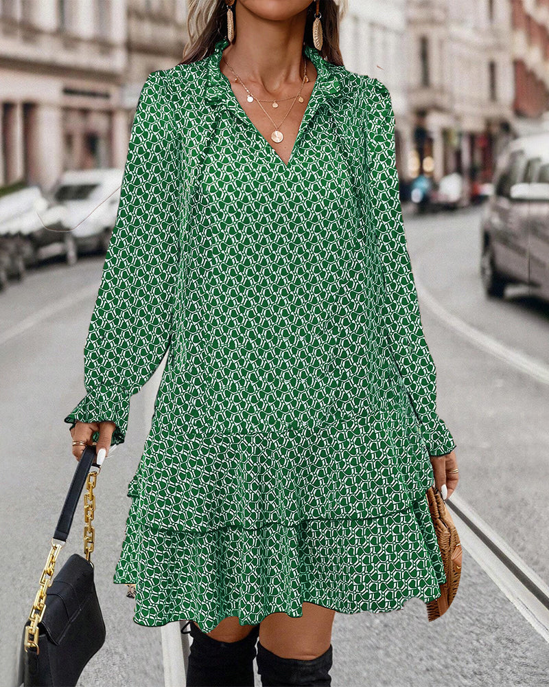 Maison Bonnetterie™ | Liana Blossom Dress with Long Sleeves