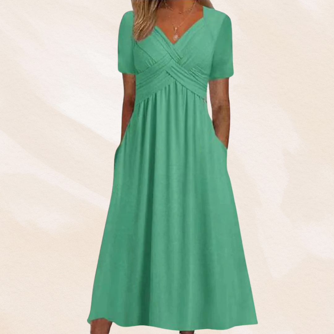 Maison Bonnetterie™ | Rosella, élégante robe d'été gainante