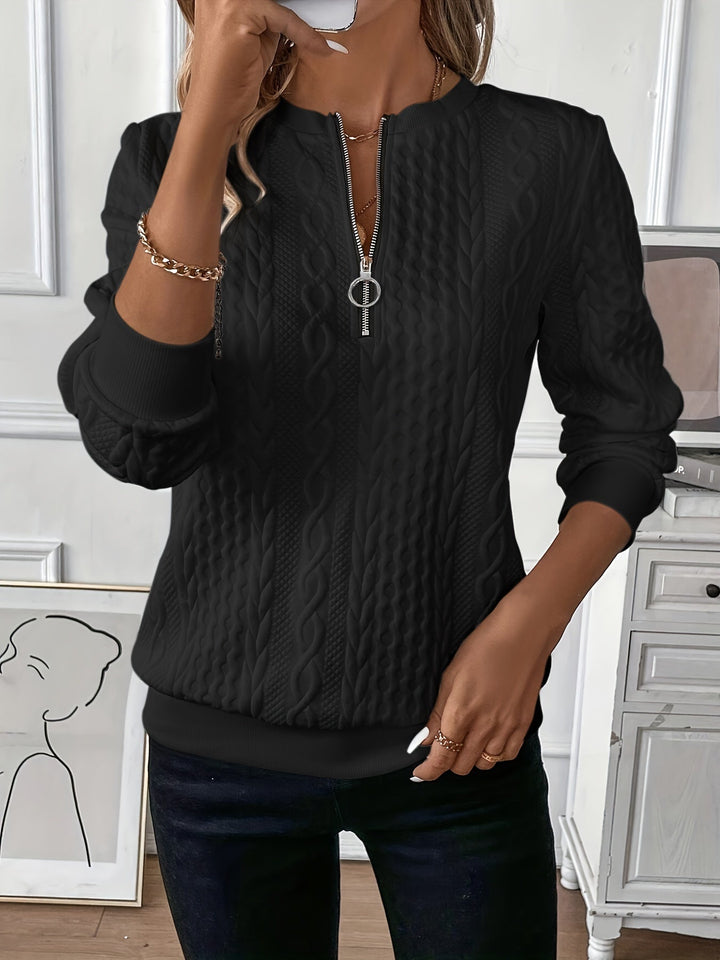 Maison Bonnetterie™ | Pull tricoté Rike avec fermeture éclair