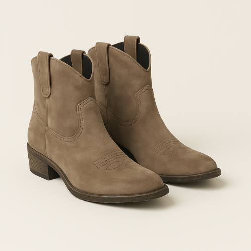Maison Bonnetterie™ | Bottes western en cuir Roselle