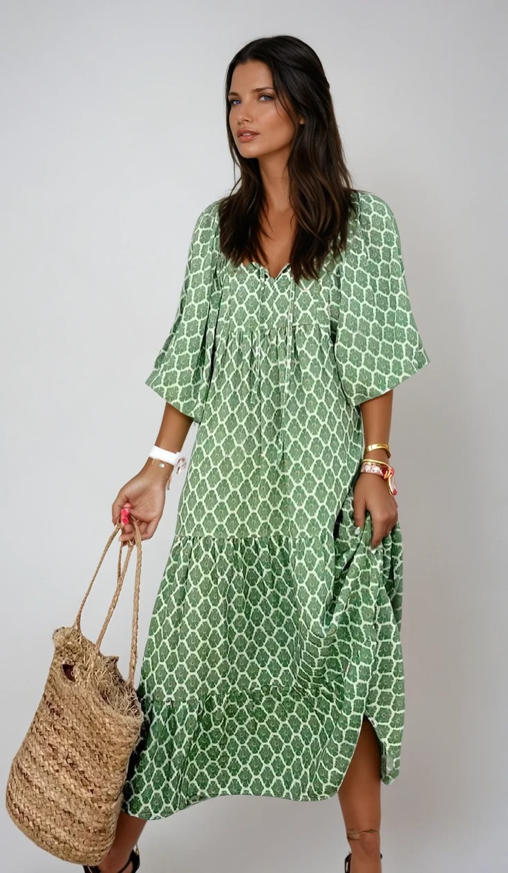Maison Bonnetterie™ | Fleur Bohemian Maxi Dress