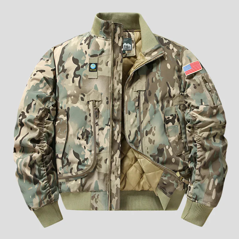 Maison Bonnetterie™ | Blouson aviateur camouflage Maverick