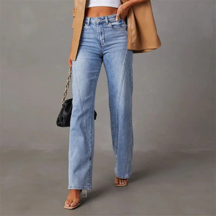 Maison Bonnetterie™ | Jean Quinty taille haute à jambe large