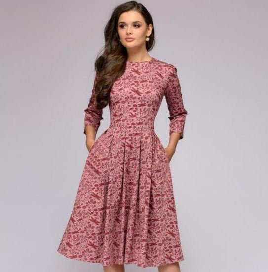 Maison Bonnetterie™ | Robe florale élégante Sibylle