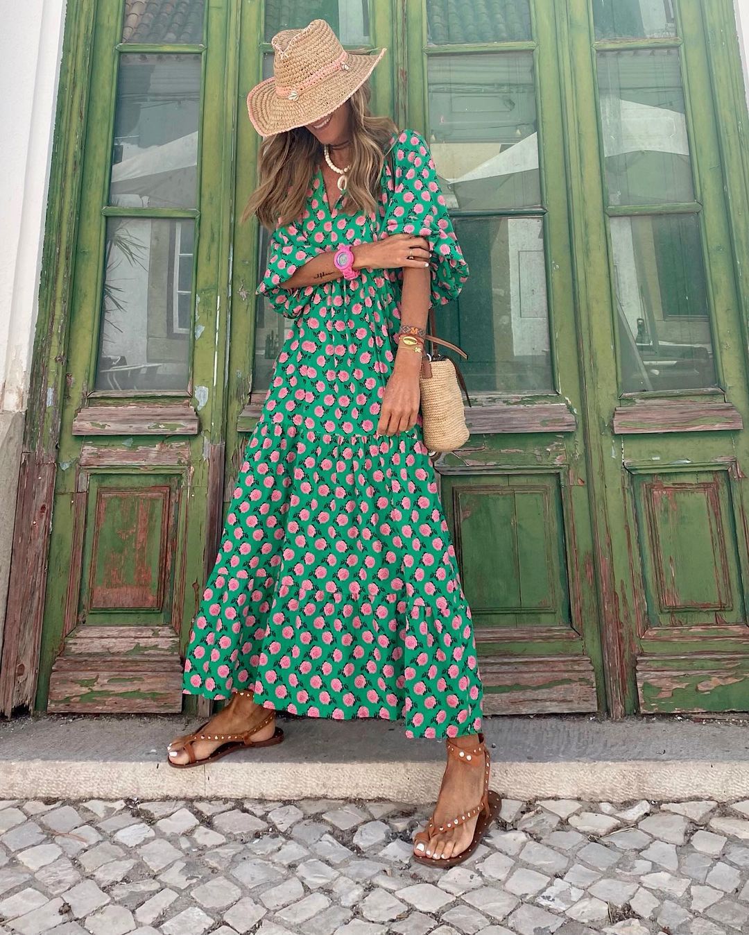 Maison Bonnetterie™ | Fleur Bohemian Maxi Dress
