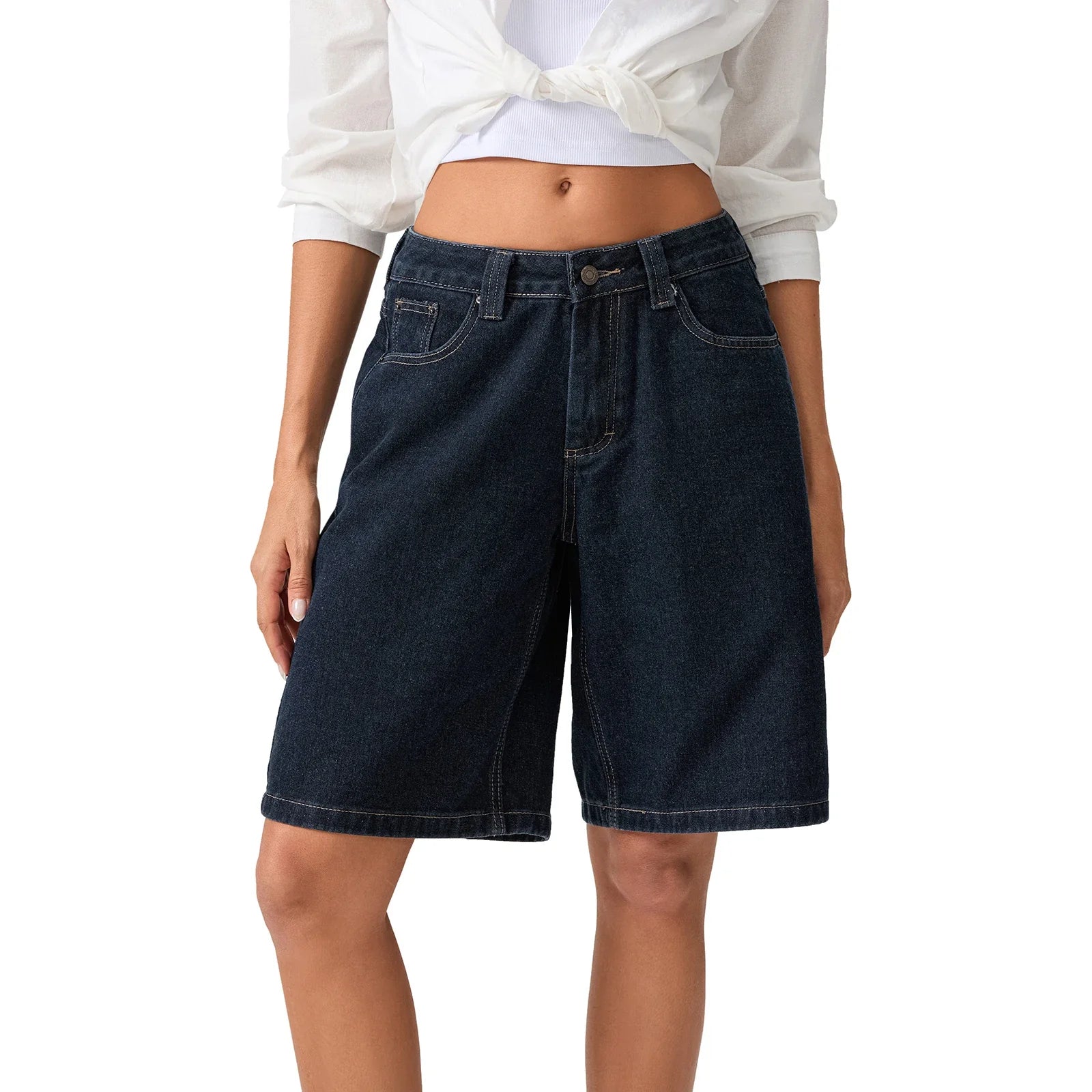 Maison Bonneterie™ | Loose Denim Shorts