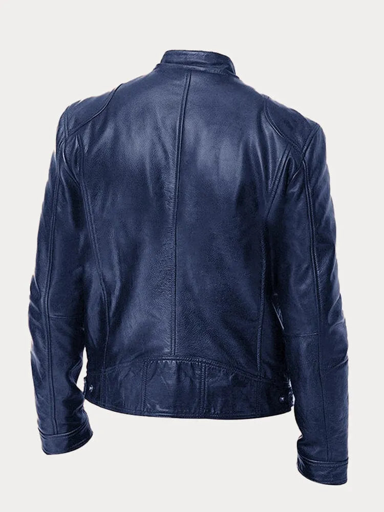 Maison Bonnetterie™ | Veste décontractée en cuir Victor
