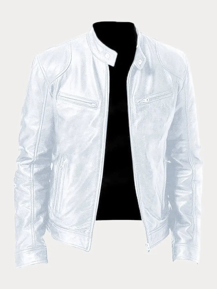 Maison Bonnetterie™ | Veste décontractée en cuir Victor