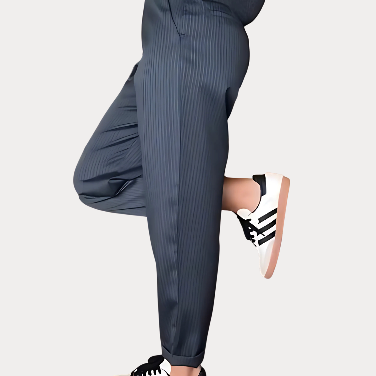 Maison Bonneterie™ | Pantalon business rayé Mathilda