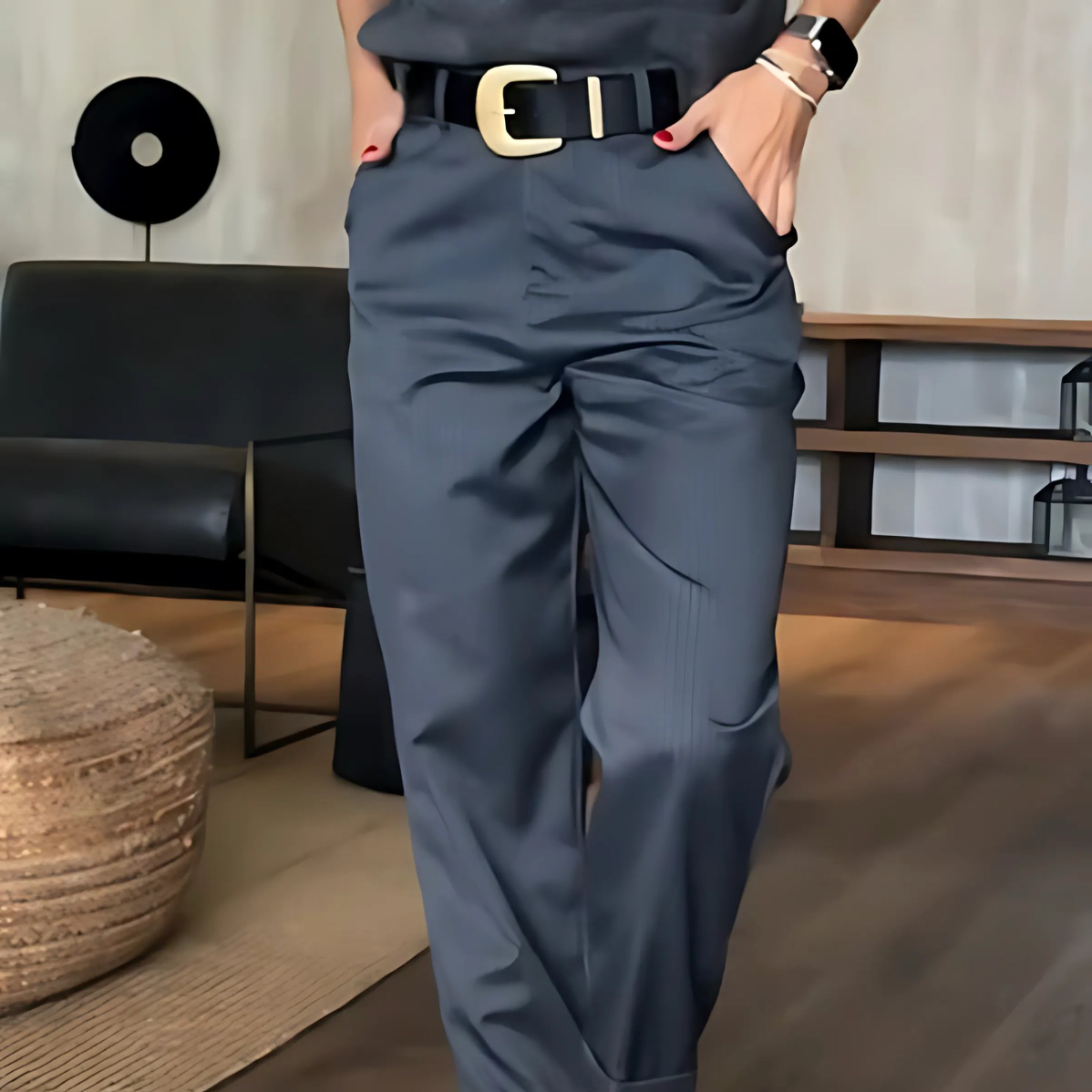 Maison Bonneterie™ | Pantalon business rayé Mathilda