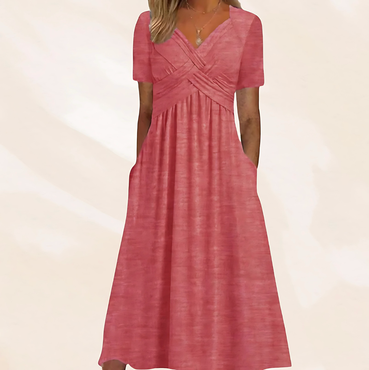 Maison Bonnetterie™ | Rosella, élégante robe d'été gainante