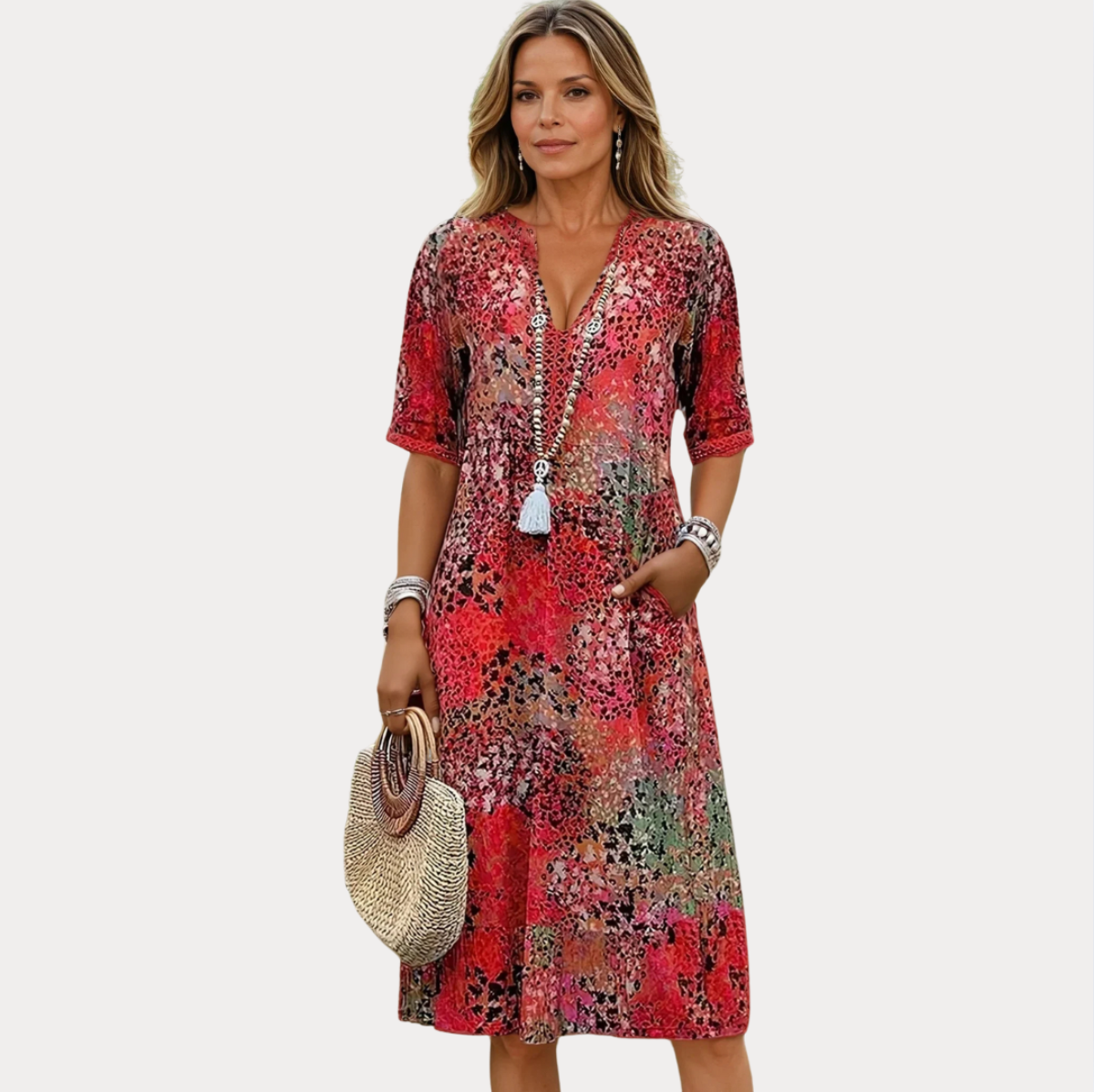 Maison Bonnetterie™ | Robe d'été brillante Heidi