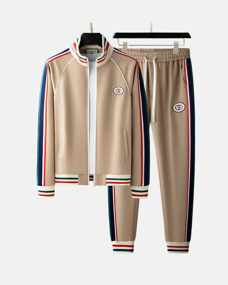 Maison Bonneterie™ | Dynamic Multi-Color Stripe Lycra Set