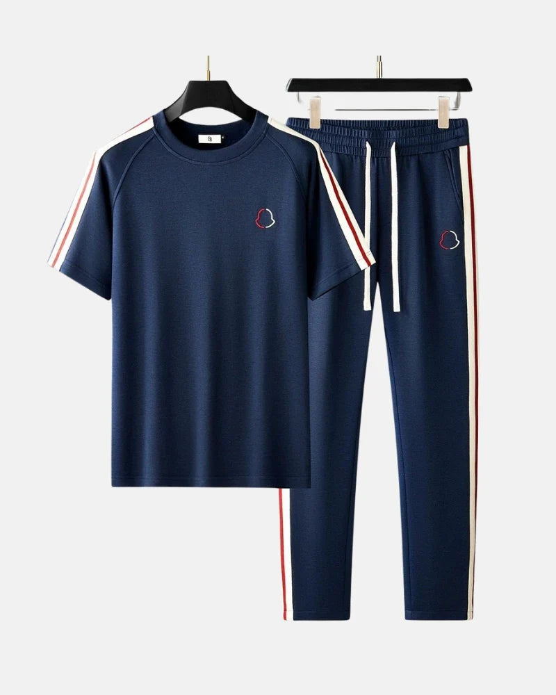 Maison Bonneterie™ | Sporty Short Sleeve Tracksuit Set