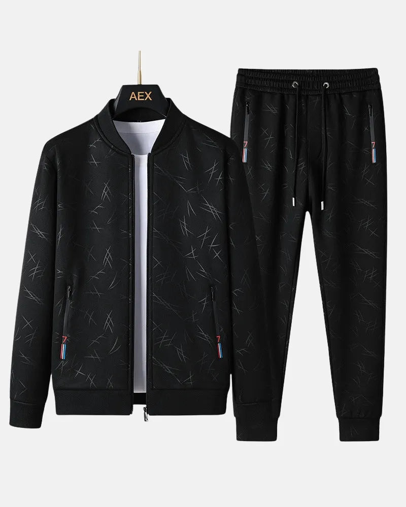 Maison Bonneterie™ | Dynamic Abstract Lycra Athletic Tracksuit