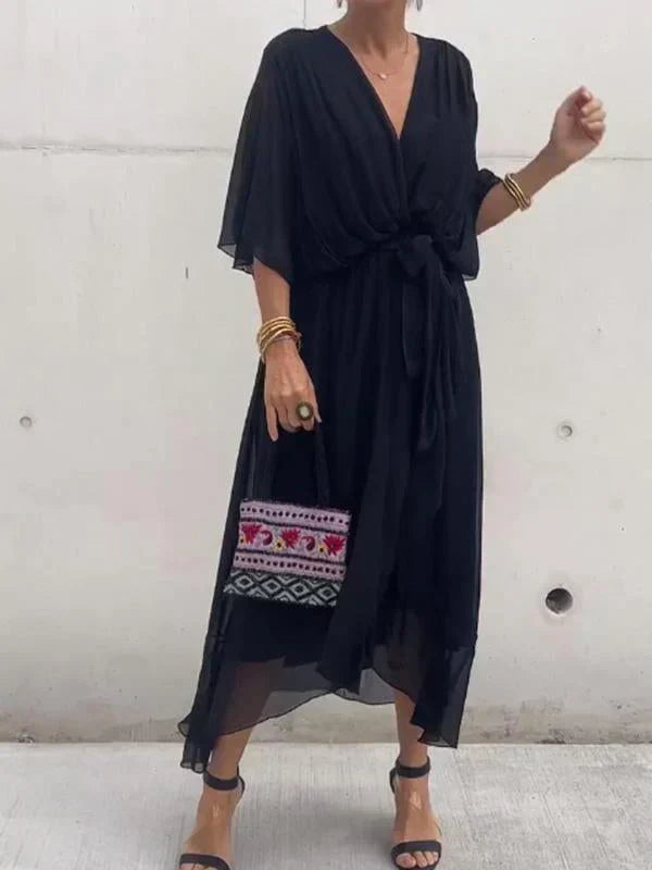 Maison Bonneterie™ | Celeste Light Dress with V-Neck