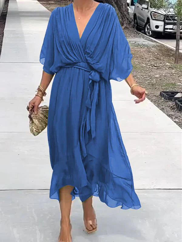Maison Bonneterie™ | Celeste Light Dress with V-Neck