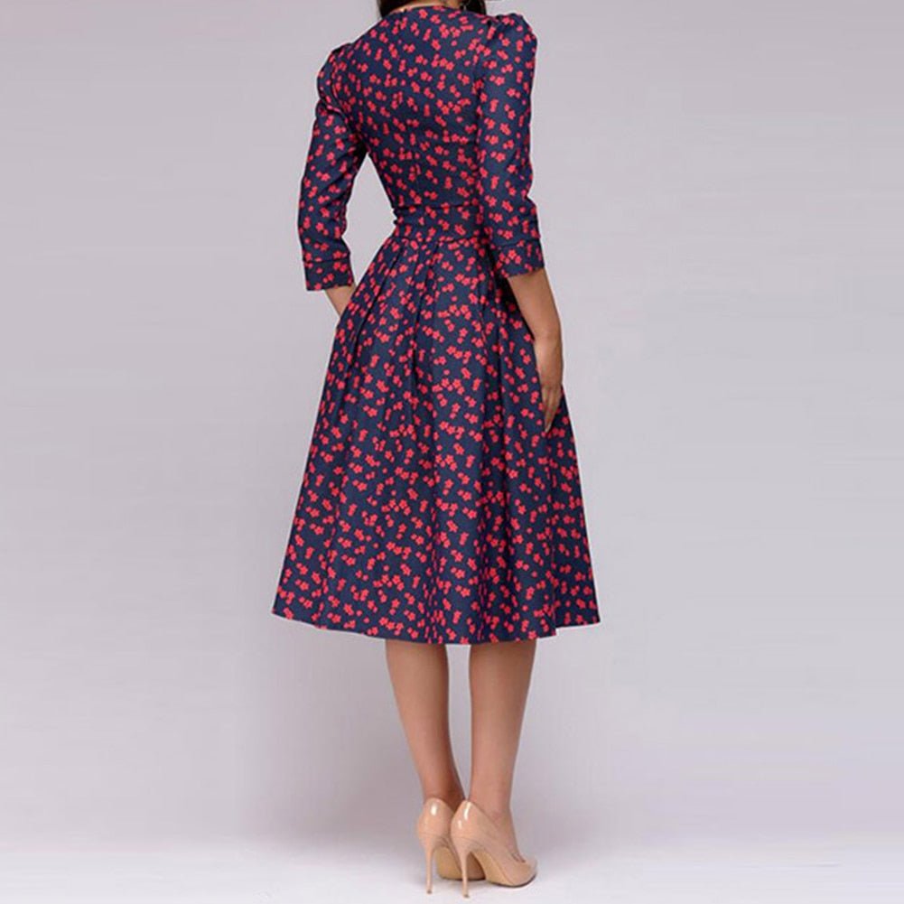 Maison Bonnetterie™ | Sibylle Elegant Floral Dress