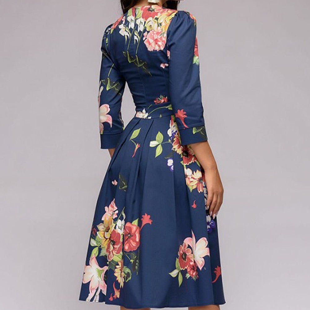 Maison Bonnetterie™ | Sibylle Elegant Floral Dress