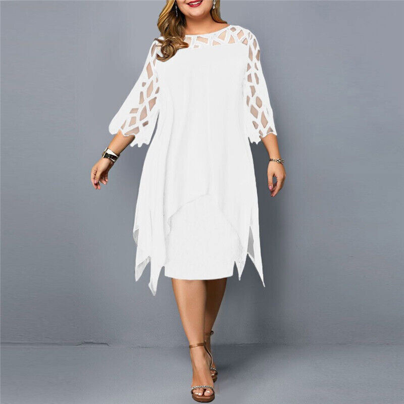 Maison Bonneterie™ | Robe mi-longue grande taille Kristyn Chic