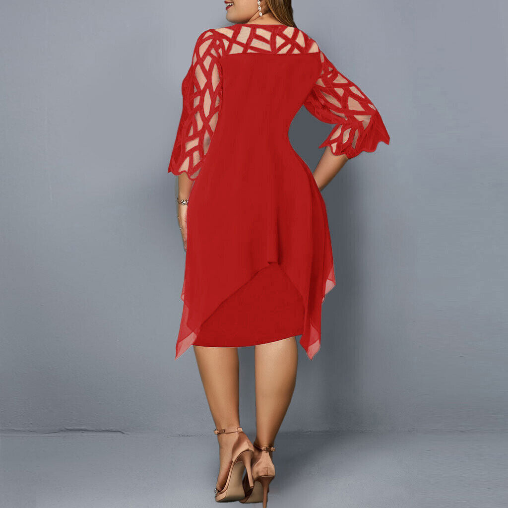 Maison Bonneterie™ | Robe mi-longue grande taille Kristyn Chic