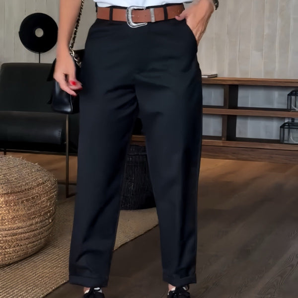 Maison Bonneterie™ | Pantalon business rayé Mathilda