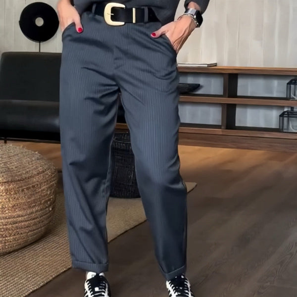 Maison Bonneterie™ | Pantalon business rayé Mathilda