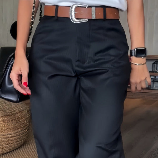 Maison Bonneterie™ | Pantalon business rayé Mathilda