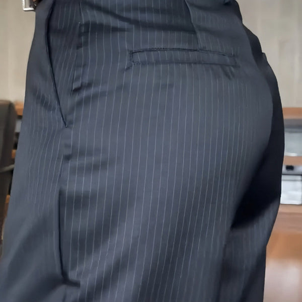 Maison Bonneterie™ | Pantalon business rayé Mathilda