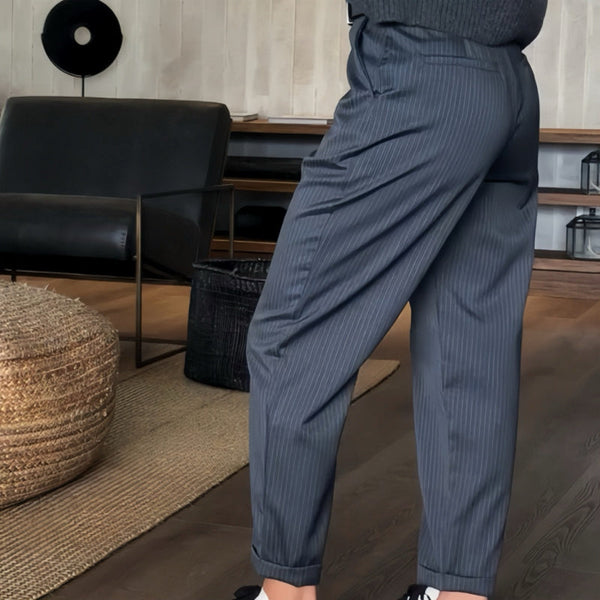 Maison Bonneterie™ | Pantalon business rayé Mathilda