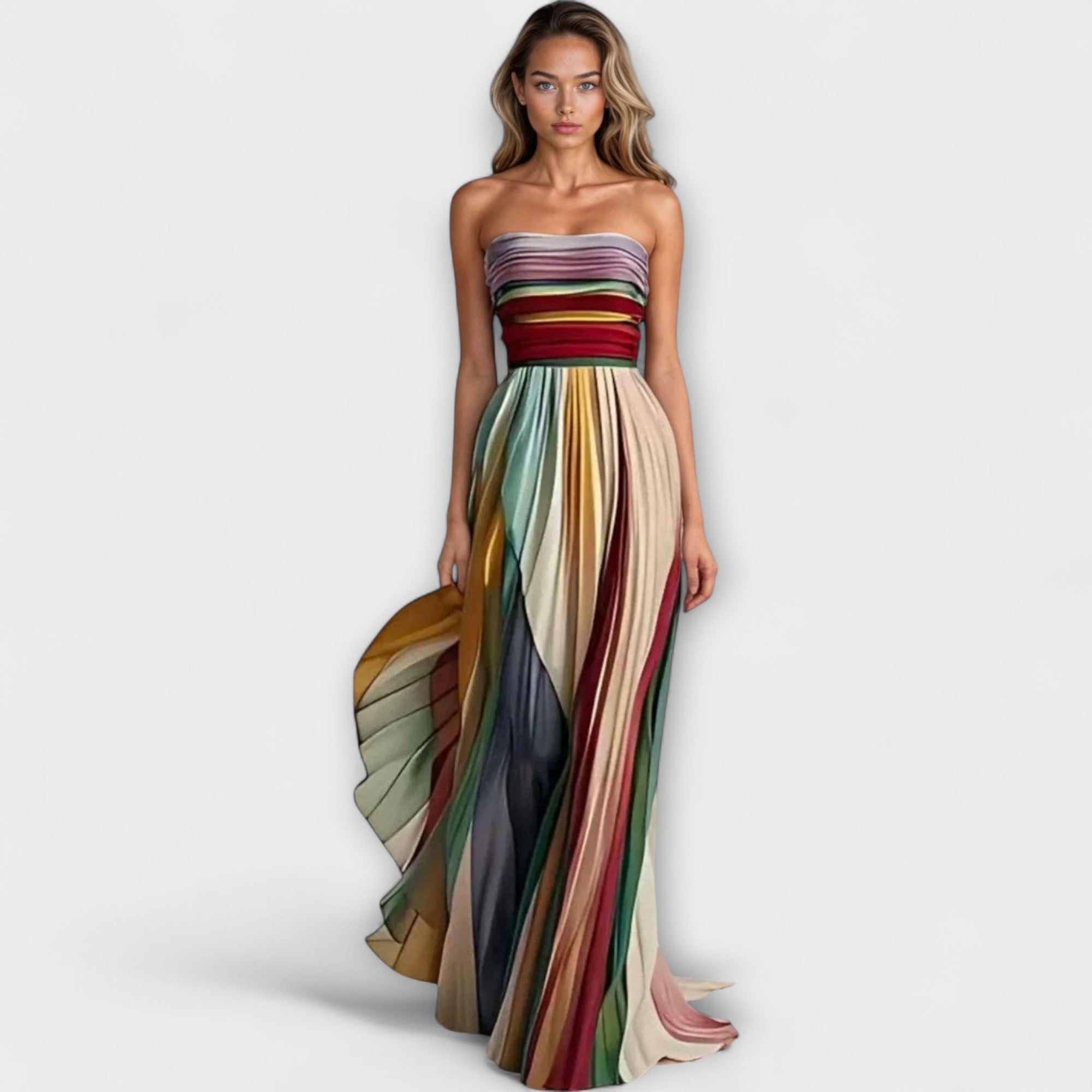Maison Bonneterie™ | Flora Colorful Sleeveless Dress