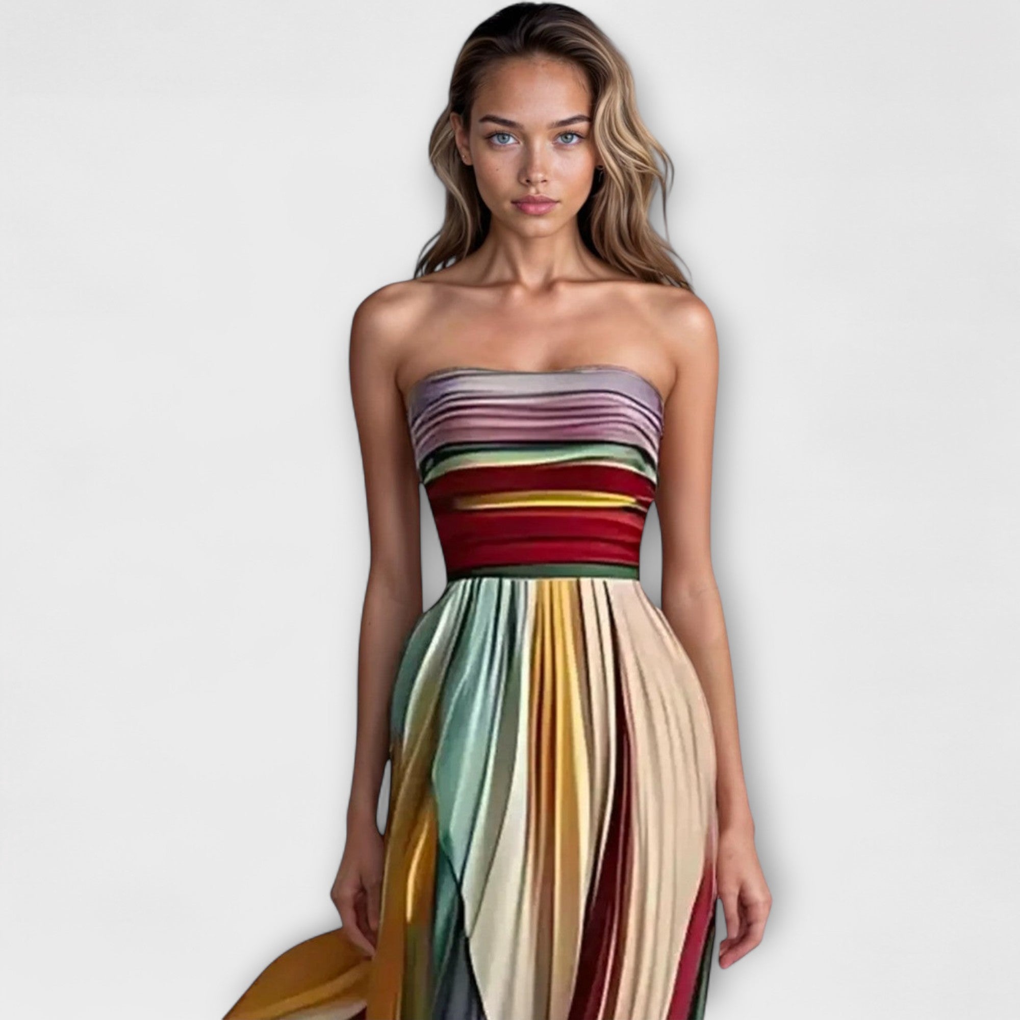 Maison Bonneterie™ | Flora Colorful Sleeveless Dress