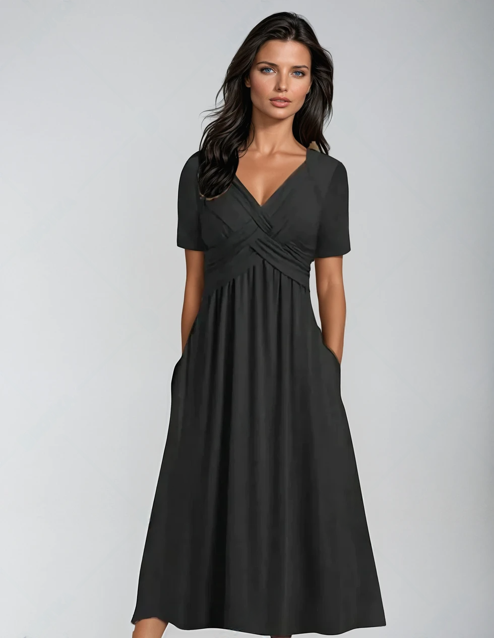 Maison Bonnetterie™ | Rosella, élégante robe d'été gainante